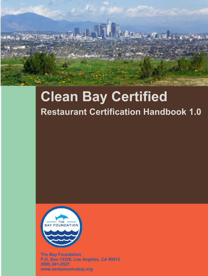 Clean Bay Certified Restaurant Certification Handbook 1.0